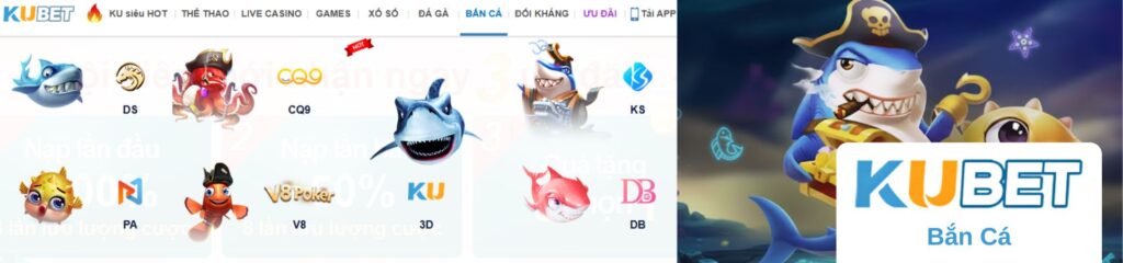 KU Bắn Cá – Hình Ảnh Danh Mục Games